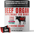 Beef Organ Supplement for Women | Grass Fed Beef Organs Liver Supplement | 9 Nutrient Rich Bovine Organs | Raised on New Zealand &amp Australian Pastures | No Fillers | Great Taste | 60 Gummies