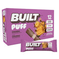 BUILT Bar Puff Protein Bars - Churro - 17g Protein Snack Bars with Collagen - Calorie Conscious &amp Gluten Free - 12 Count
