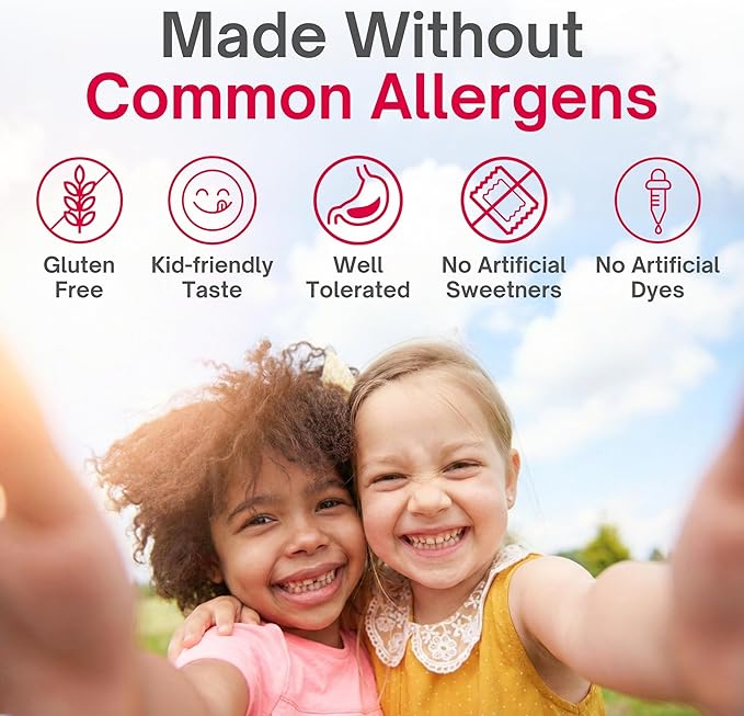 Safe+ Liquid Iron Supplement for Kids &amp Infants 10 mg/mL Carbonyl Iron Liquid Gentle on Stomach No Artificial Sweeteners or Dyes Great-Tasting Cherry Flavor 4 oz