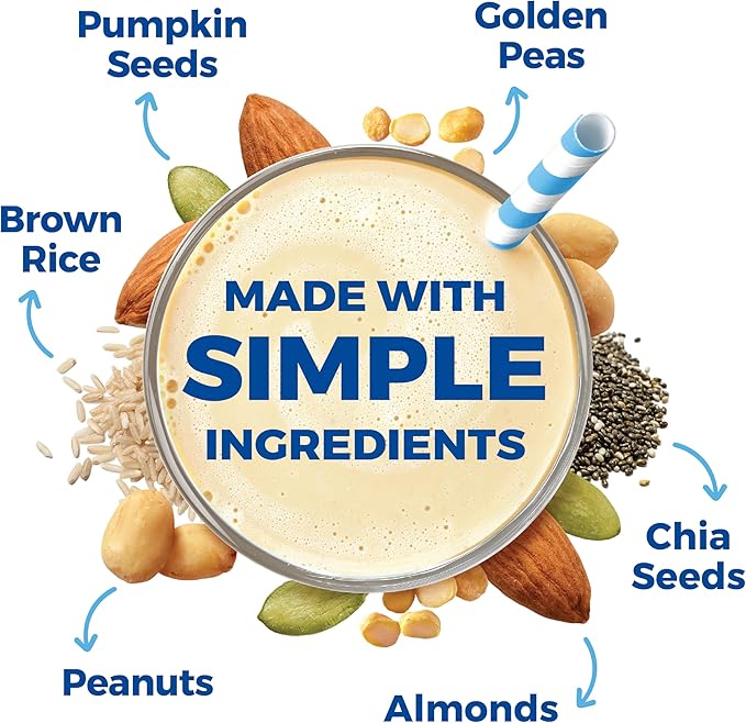 Orgain Organic Simple Vegan Protein Powder Vanilla - 20g Plant Based Protein Made with less Ingredients No Artificial Sweeteners Gluten Free No Dairy or Lactose 1.25 lb (Packaging May Vary)