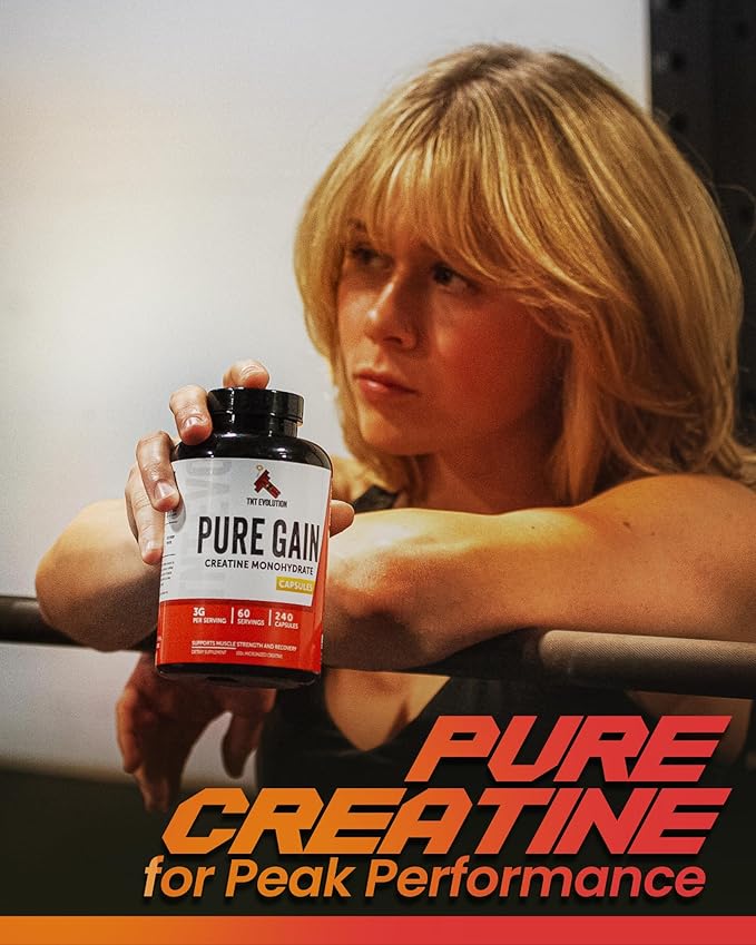 Creatine Monohydrate Capsules – 750mg Capsule for Men &amp Women – 60 Serving – Pure Micronized Creatine for Strength Fitness &amp Sport – 240 Count Gluten Free Nutritional Supplement