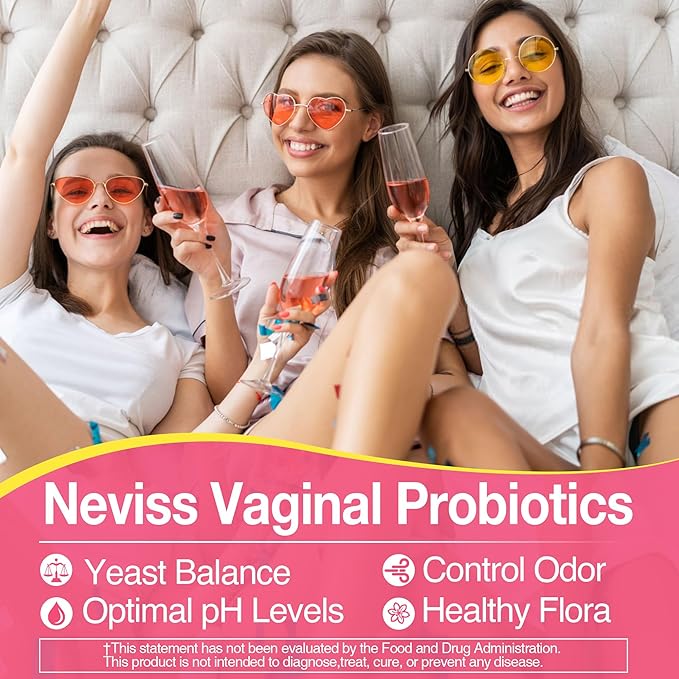 Vaginal Probiotics Gummies for Women PH Balance Odor Control with Prebiotics Cranberry D-Mannose Promotes Feminine Healthy Vaginal Flora Urinary Tract Yeast Digestive Support Sugar Free120Cts