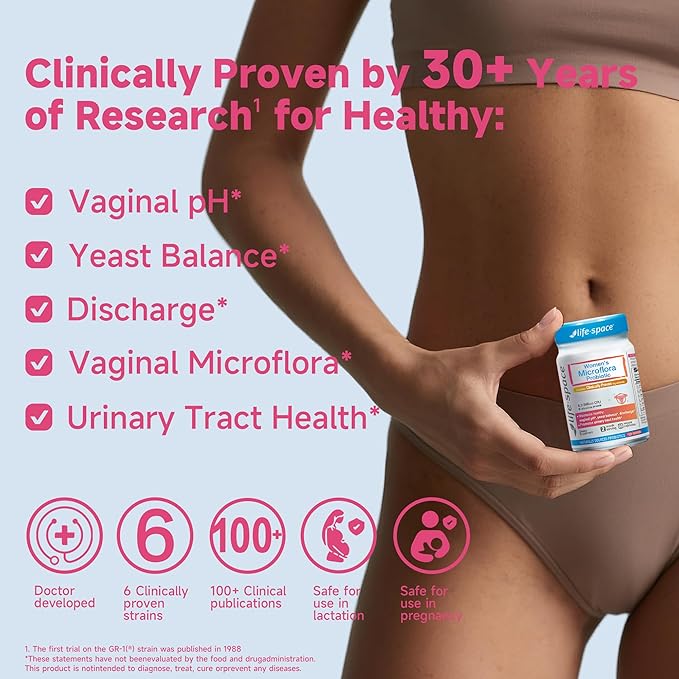 Life-Space - Probiotics for Women + 32 Billion CFU Broad Spectrum Probiotics Clinically Validated Support Boost Women's Health &amp Digestive Health &amp Immune Health