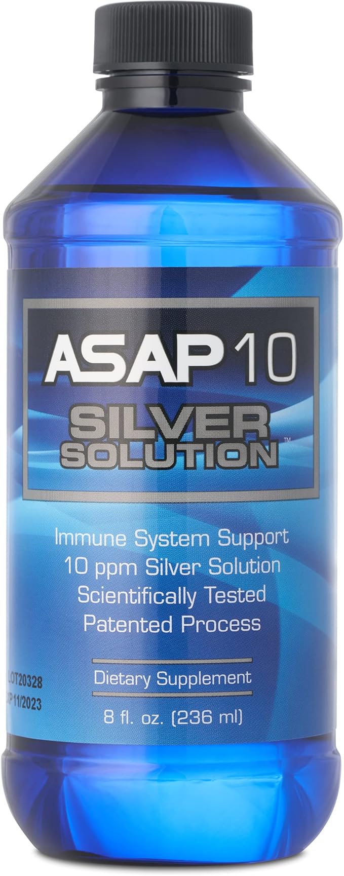 American Biotech Labs - ASAP 10 Silver Solution - Immune System Support 10 Ppm Colloidal Silver Liquid Silver Solution Daily Immune Support Supplement with Silversol Technology - 8fl Oz