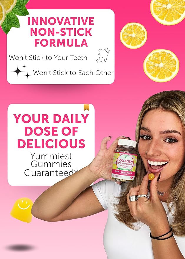 Lunakai USA Made Collagen Gummies &amp Shilajit Capsules Bundle - Hair Skin Nails and Energy Support