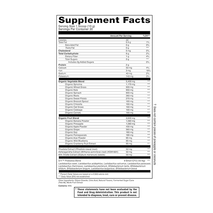 Jocko Mölk Grass Fed Protein Shakes - Ready to Drink (pack of 12) Chocolate + Jocko Fuel Daily Greens Pineapple Coconut