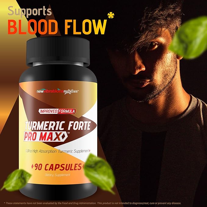 Turmeric Forte Pro Max - Extra Strength Ginger Turmeric with Black Pepper Zinc &amp Vitamin C - Our Best High Absorption Curcumin with Black Pepper - Zinc Vitamin C Curcumin Ginger Supplements