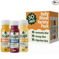 Suja Organic Daily Ritual Shot 30 Count Variety Pack | Immunity Energy &amp Digestion Functional Shots | Cold-Pressed Juice with Live Probiotics | Plant Based &amp Gluten Free