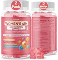 Multivitamin for Women Gummies for 40+ with Omega-3 Phosphatidylserine B-Complex Lutein Algae Calcium + Vitamin D3 for Brain Eye Energy Immune &amp Bone Support* – Vegan Sugar Free 120 Cts