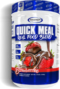 Gaspari Nutrition Quick Meal Total Meal Replacement Protein Shake Complete Protein from Beef Protein Isolate Egg White Protein and Greek Yogurt Protein (2.75 lbs Chocolate Covered Strawberries)