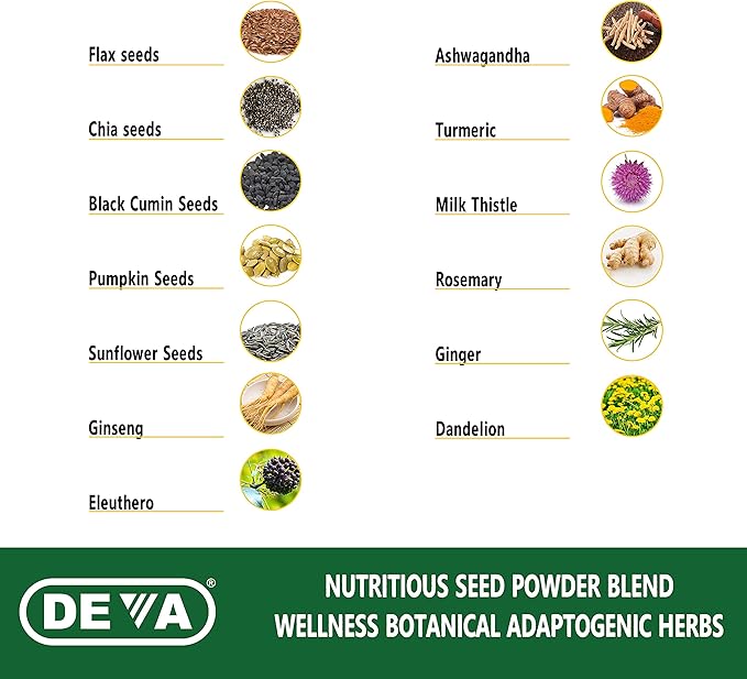 DEVA Tuba Prime Vegan Multivitamin High-Potency Vitamin and Mineral Dietary Supplement Antioxidants Fruit and Vegetable Blend Super Mushrooms Probiotics Prebiotics Seeds Herbs - 90 Tabs 2-Pack