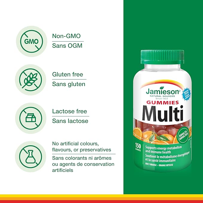 Jamieson Multivitamin Gummies for Adults 150 Gummies