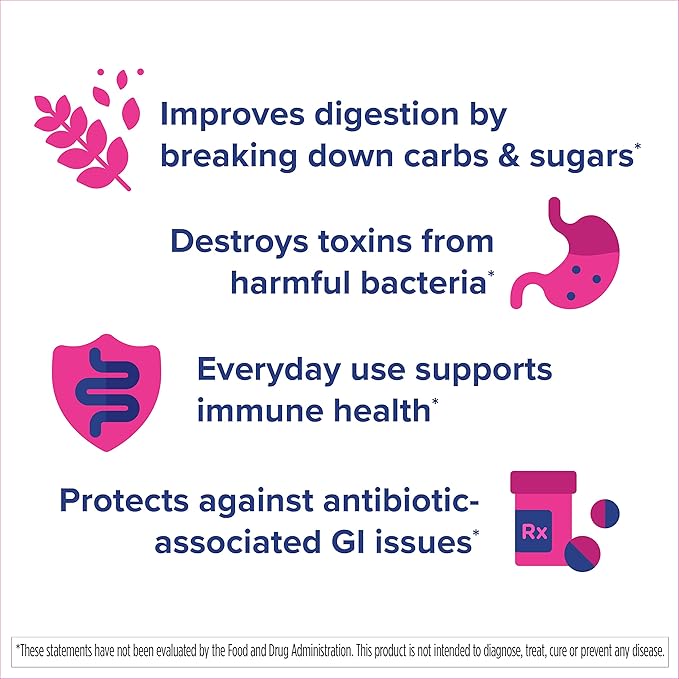 Florastor Kids Dual Action Probiotic Supplement Strengthens Kids' Digestive &amp Immune Health 60 Easy-to Mix Powder Sticks