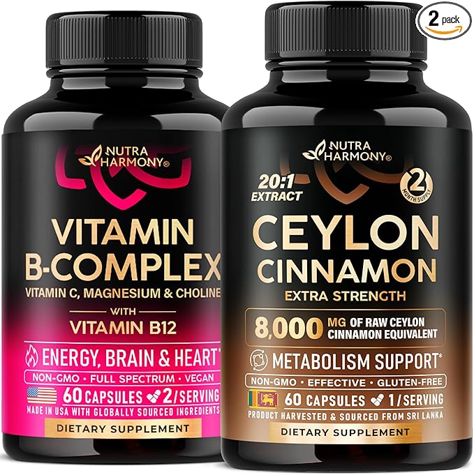 NUTRAHARMONY Vitamin B Complex &amp Ceylon Cinnamon Capsules
