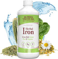 Buried Treasure Herbal Iron - 48 Servings Liquid Iron and Herbal Supplement Vitamin C &amp B Complex Vitamins Iron-rich Greens Vegan Iron for Men and Women