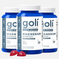 Goli Zero Sugar Magnesium Gummies - 260mg Magnesium Citrate with Vitamin D - No Artificial Sweeteners No Sugar Alcohols - Vegan Keto-Friendly Gluten-Free - 180 Count (Pack of 3)