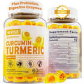 Sugar Free Turmeric Curcumin Filled Gummies 550mg for Adults Ginger &amp Black Pepper | 95% Curcuminoids w/Prebiotic Probiotic &amp Postbiotic Blend Support Immune &amp Digestive Health Vegan 6