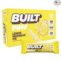 BUILT Bar Puff Protein Bars - Lemon Meringue Pie - 16g Protein Snack Bars with Collagen - Calorie Conscious &amp Gluten Free - 12 Count