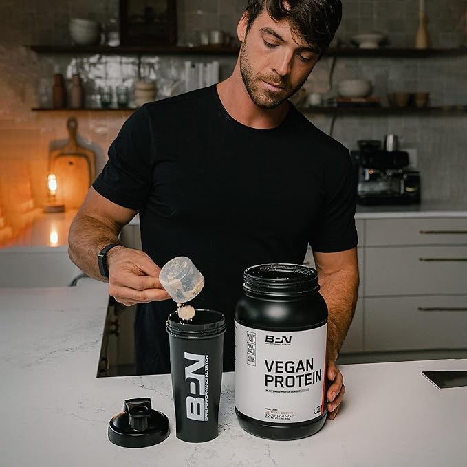 BARE PERFORMANCE NUTRITION Vegan Protein Plant Based Protein Pea Protein Watermelon Protein and Pumpkin Protein Naturally Sweetened and Flavored (27 Servings Chocolate)