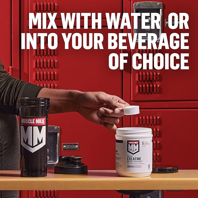 Muscle Milk Pro Series Creatine Powder Supplement Unflavored 1.1 Pound 100 Servings 5g Creatine Monohydrate NSF Certified for Sport Packaging May Vary