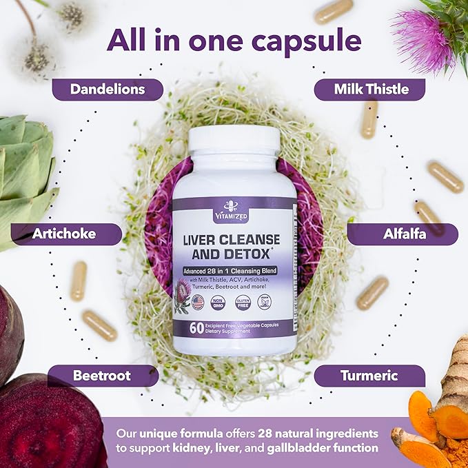 Comprehensive Wellness Duo: Liver Cleanse &amp Urinary Tract Support