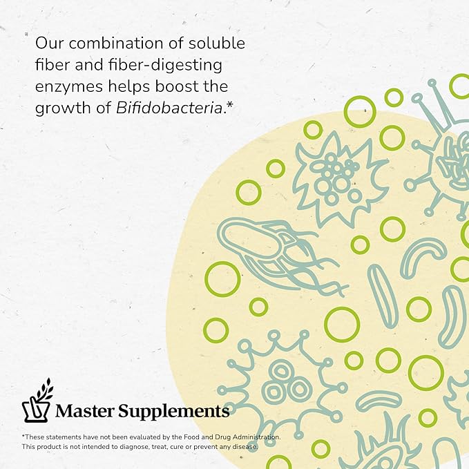 Master Supplements TruFiber - 6.35 oz Pack of 2 - Prebiotic Fiber to Help Boost Probiotic Growth - Supports Digestive Health - Vegan Gluten Free - 100 Total Servings