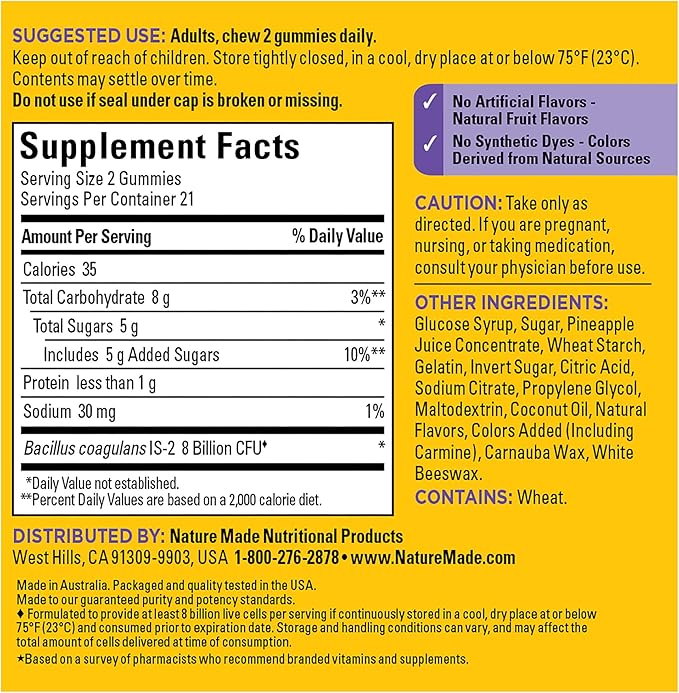 Nature Made Daily 4 Combo Pack Multivitamin for Him and Her Gummies Omega-3 from Fish Oil Softgels Magnesium Glycinate Capsules Probiotic Gummies 4 Bottles