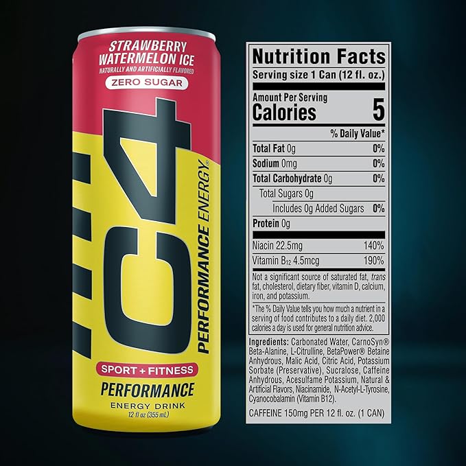 C4 Energy &amp Smart Energy Drinks Variety Pack Sugar Free Pre Workout Performance Drink With No Artificial Colors or Dyes Zero Calorie Coffee Substitute or Alternative 4 Flavor Variety 12 Pack