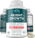 Height Growth Maximizer Calcium Vitamin D3 and Zinc Blend Pills Bone Growth Supplement for Kids and Teens Bone Strength Density Support GMO-Free Gluten-Free Made in USA 60 Caps