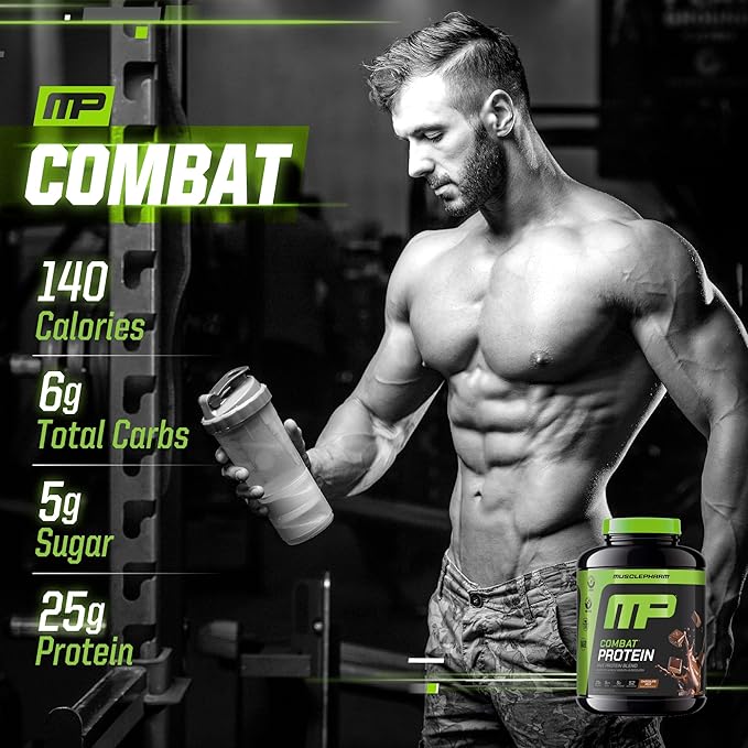Muscle Pharm Combat 4lb Chocolate Protein and MusclePharm Pure Creatine Monohydrate