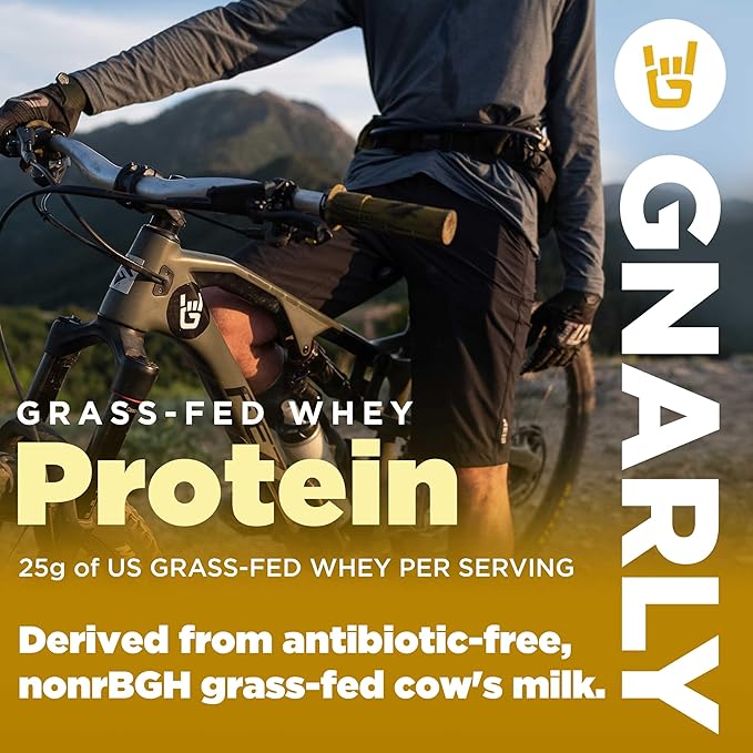 Gnarly Nutrition Gnarly Whey Grass-Fed Protein Supplement Vanilla (32.0oz) Preworkout Mango (14.82oz)