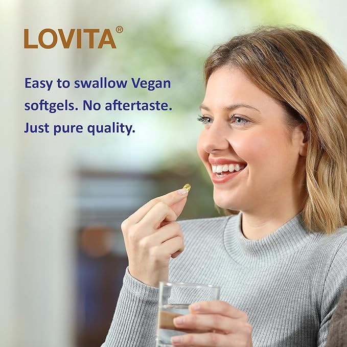 LOVITA 6-Pack Total Wellness Bundle - 4 Fish Oil &amp 2 Flaxseed Oil Bottles Cold-Pressed ALA &amp rTG Omega-3 Heart &amp Joint Care (6-Pack Value Set)