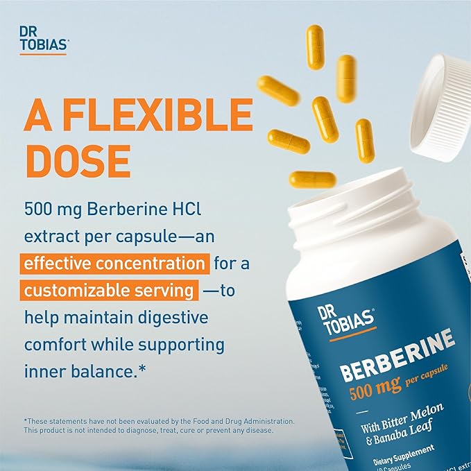 Dr. Tobias Omega 3 Fish Oil &amp Berberine 500 mg – Heart Brain &amp Metabolic Wellness Support