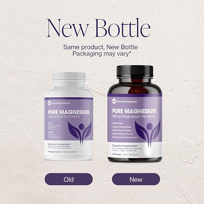 Mood Energy Skin &amp Muscle Bundle - Magnesium Glycinate + Pure Zinc Supplement – High Absorption Chelated Formula – Supports Immunity Sleep Muscle Recovery &amp Energy Pure Micronutrients