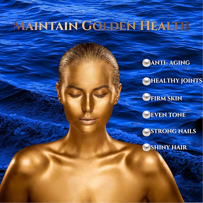 Marine Collagen Peptides Powder with Hyaluronic Acid Coenzyme Q10 Vitamin C - Promote Firm Skin Strong Nails&ampHair Healthy Joints - Hydrolyzed Collagen from Atlantic Cod - 10g per Serving
