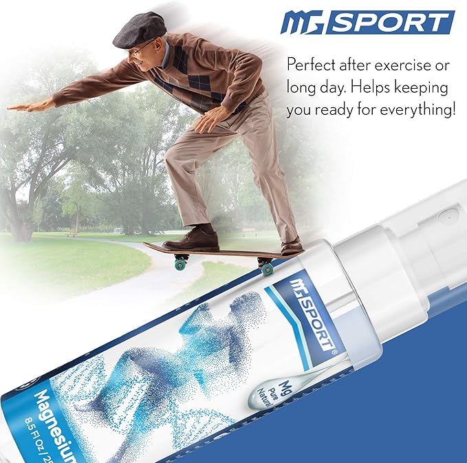 High Absorption Zinc and Magnesium Supplement and Magnesium Oil Spray - for Leg Cramps and Muscle Recovery