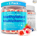 Methylated Multivitamin for Women &amp Men Gummies w/ Omega-3 Calcium D3 K2 Methylfolate &amp B12 TMG Daily Vitamin A C E B Complex Magnesium CoQ10 Probiotic for Overall Health- Vegan 2