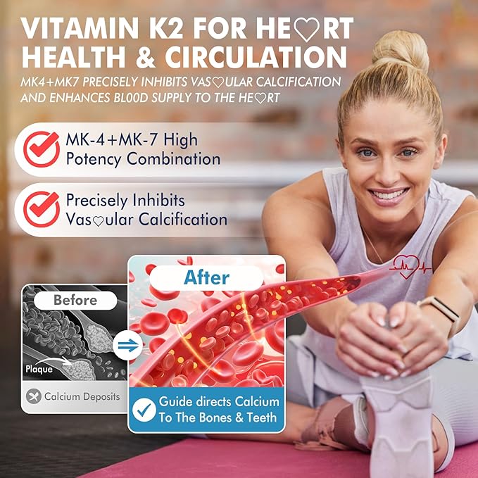 Bundle: Coq10 100mg 200mg Gummies &amp Vitamin K2 Gummies
