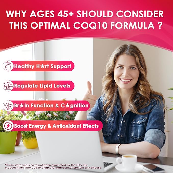 Red Yeast Rice Gummies 600mg &amp CoQ10 200mg for Adult 12-in-1 High Absorption Coenzyme Q10 Supplement Plus Omega 3 PQQ Astaxanthin Methyl B12 Support Brain Energy Immunity Antioxidant 120C