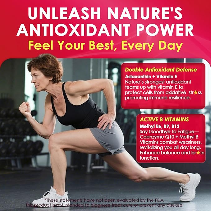 Red Yeast Rice Gummies 600mg &amp CoQ10 200mg for Adult 12-in-1 High Absorption Coenzyme Q10 Supplement Plus Omega 3 PQQ Astaxanthin Methyl B12 Support Brain Energy Immunity Antioxidant 60Ct