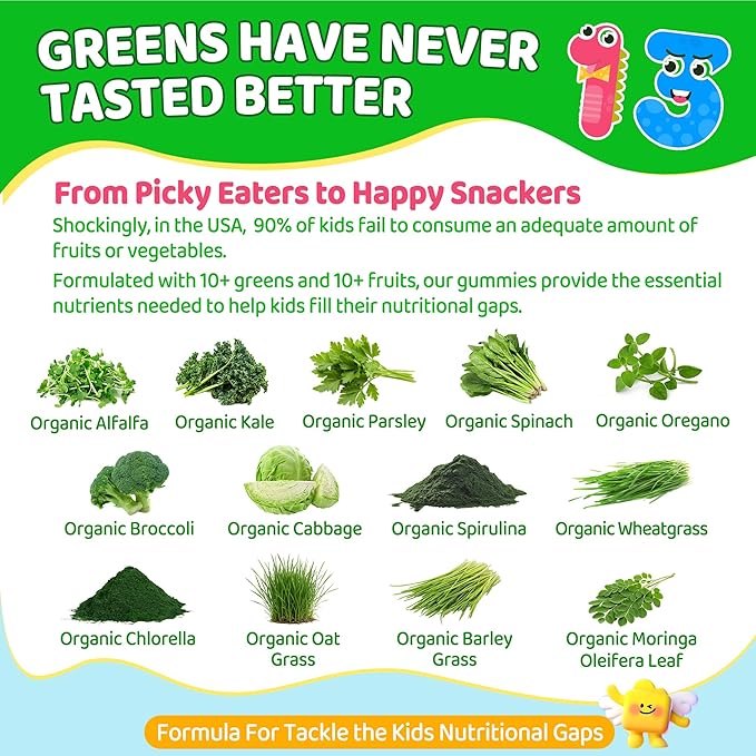 Vegan Omega 3 Gummies &amp Kids Super Greens Gummies