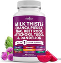 NEW AGE Milk Thistle NAC Chanca Piedra Beet Root Artichoke Dandelion Root Astragalus - Plus TUDCA &amp Ginger - 60 Count