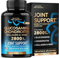 Glucosamine Chondroitin MSM Collagen | HSA | Joint Support Supplement 2800 mg | Made in USA | FSA Approved Product Items | Flexibility Nutritional Vitamins | For Men &amp Women 120 Capsules