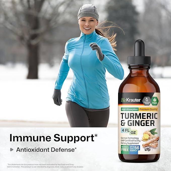 Maca Ashwagandha Tincture 4 Fl. Oz. &amp Turmeric Ginger Tincture 4 Fl. Oz.