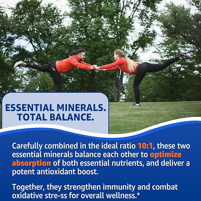 Zinc Picolinate Gummies with Copper + Probiotics Vitamin B6 for Max Absorption Zinc Supplements for Men and Women Two Essential Minerals Balance Formula for Immunity and Gut Health Vegan 120 Cts
