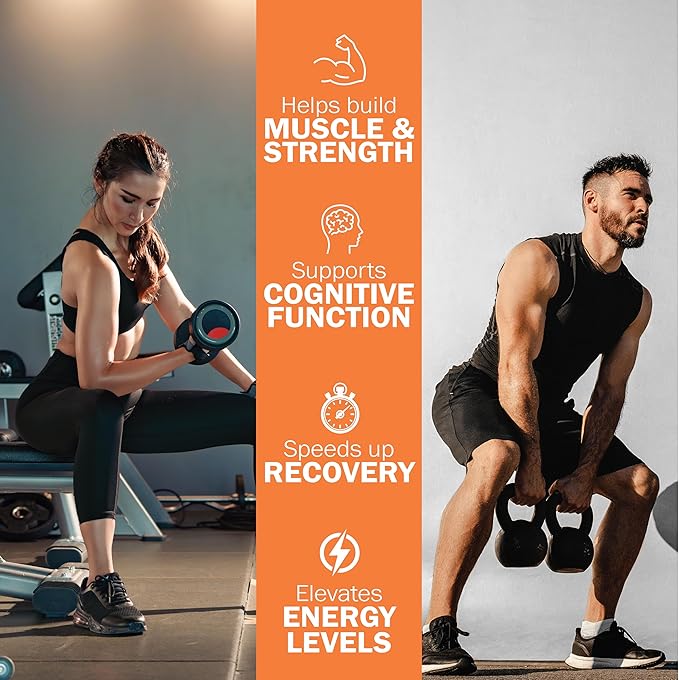 Creatine Monohydrate Gummies – 5g Pure Creatine per Serving for Muscle Strength Recovery Energy &amp Cognitive Support – Sugar-Free Natural Tangerine Flavor – 150 Gummies for Men &amp Women