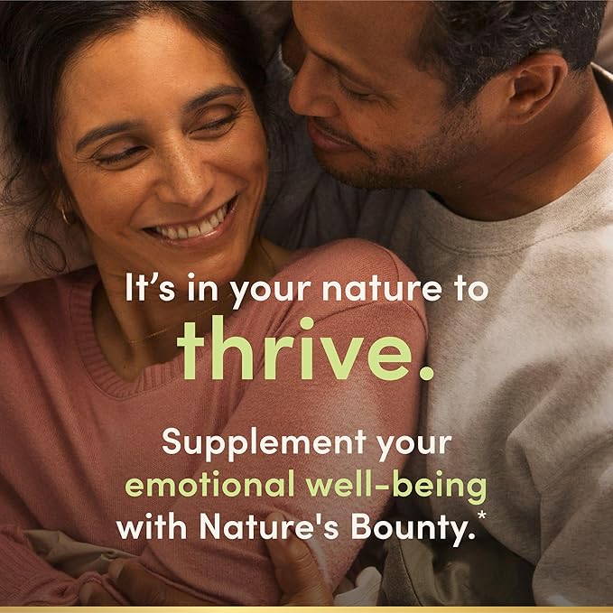 Nature's Bounty Stress Relief Ashwagandha KSM-66 Supports Occasional Stress Relief Dietary Supplement 2 Tablets per Day Vegetarian Tablets Gluten Free 90 Ct