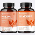 Pure Zinc Bisglycinate &amp Liposomal Vitamin C Immunity Bundle – High Absorption Energy &amp Vitality Gentle on Stomach Clean Ingredients Non-GMO Easy-to-Digest Formula Pure Micronutrients