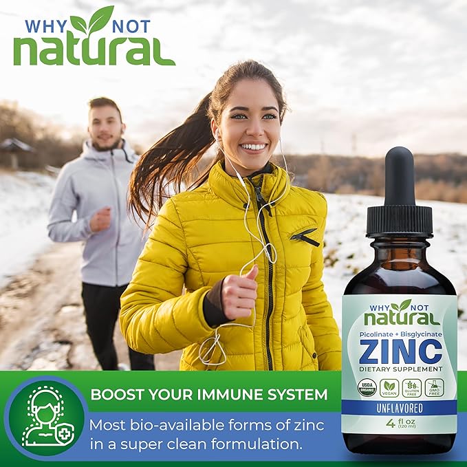 Organic Liquid Zinc and Vitamin B12