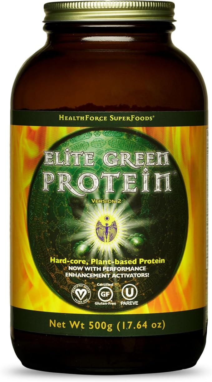 HealthForce SuperFoods Elite Green Protein Elite Mesquite 500 Grams Powder